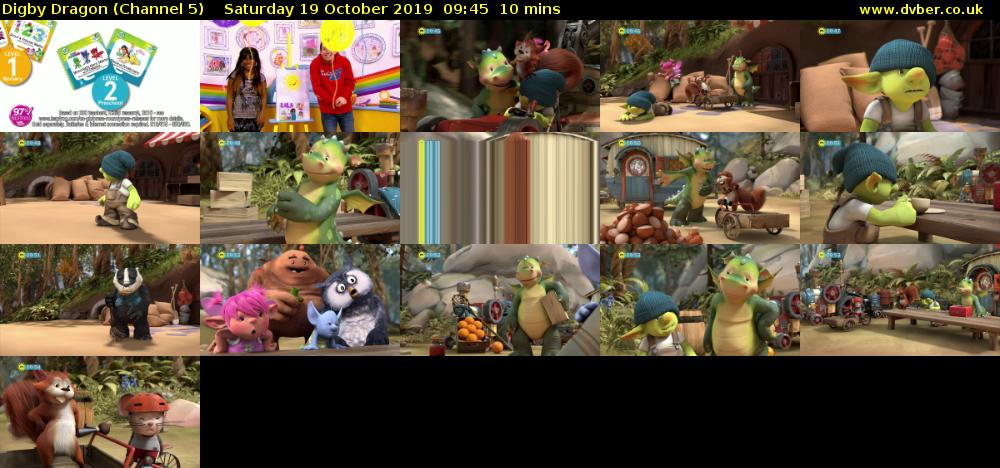 Digby Dragon (Channel 5) Saturday 19 October 2019 09:45 - 09:55
