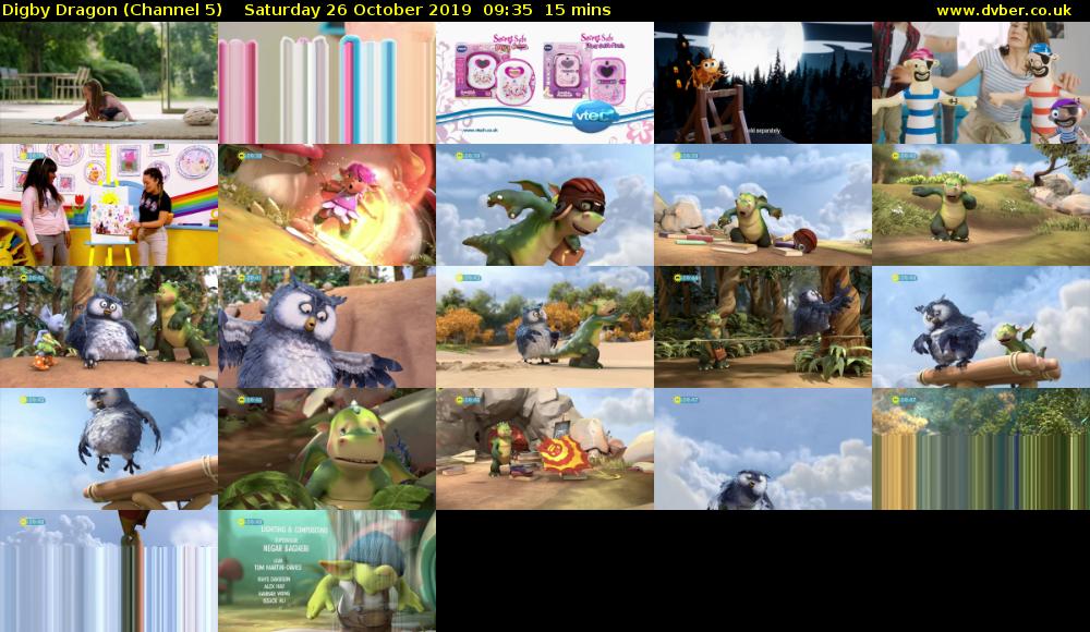 Digby Dragon (Channel 5) Saturday 26 October 2019 09:35 - 09:50