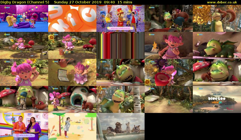 Digby Dragon (Channel 5) Sunday 27 October 2019 09:40 - 09:55