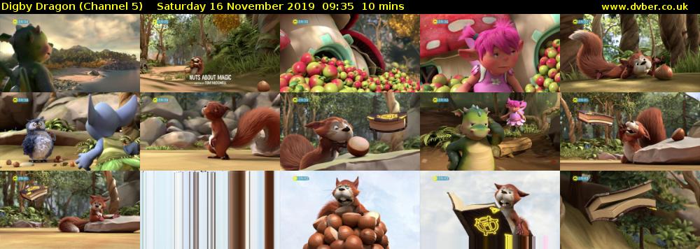 Digby Dragon (Channel 5) Saturday 16 November 2019 09:35 - 09:45