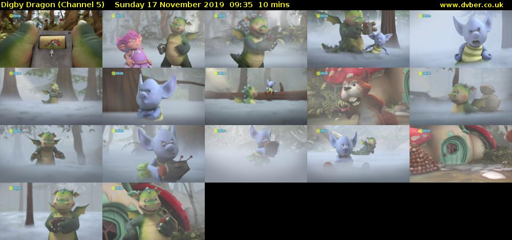 Digby Dragon (Channel 5) Sunday 17 November 2019 09:35 - 09:45
