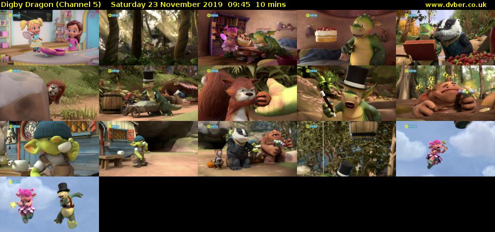Digby Dragon (Channel 5) Saturday 23 November 2019 09:45 - 09:55