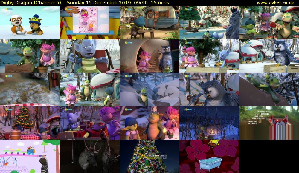 Digby Dragon (Channel 5) Sunday 15 December 2019 09:40 - 09:55