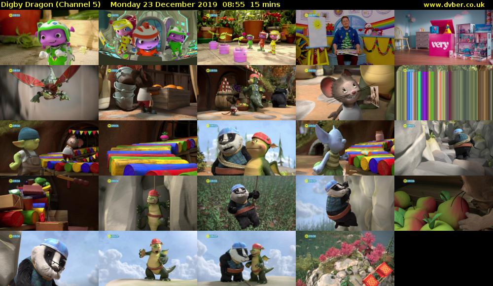 Digby Dragon (Channel 5) Monday 23 December 2019 08:55 - 09:10
