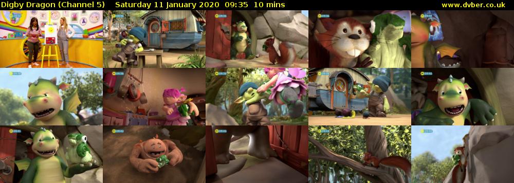 Digby Dragon (Channel 5) Saturday 11 January 2020 09:35 - 09:45