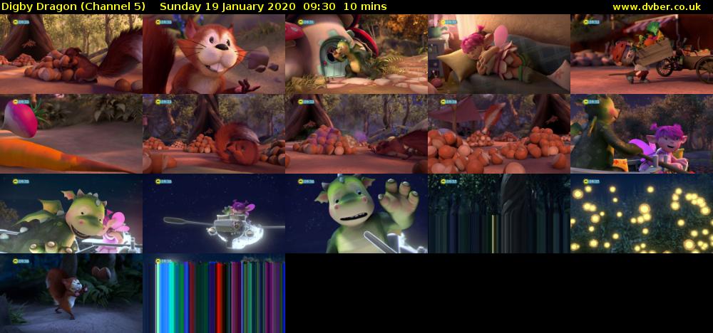 Digby Dragon (Channel 5) Sunday 19 January 2020 09:30 - 09:40