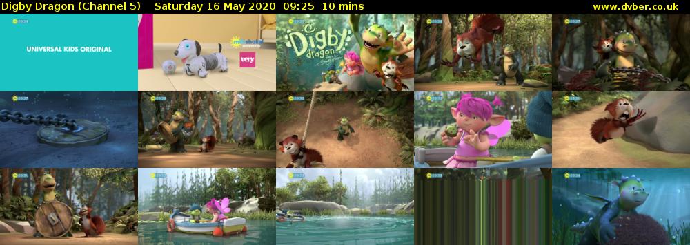 Digby Dragon (Channel 5) Saturday 16 May 2020 09:25 - 09:35