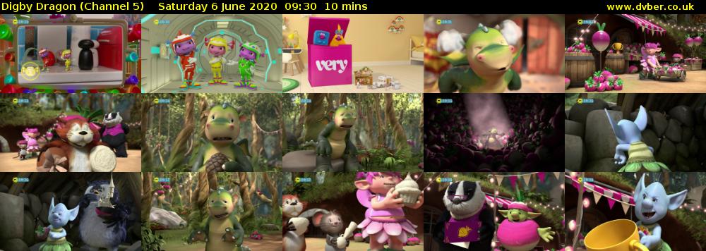 Digby Dragon (Channel 5) Saturday 6 June 2020 09:30 - 09:40