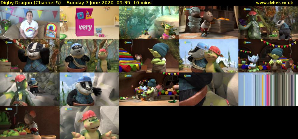 Digby Dragon (Channel 5) Sunday 7 June 2020 09:35 - 09:45