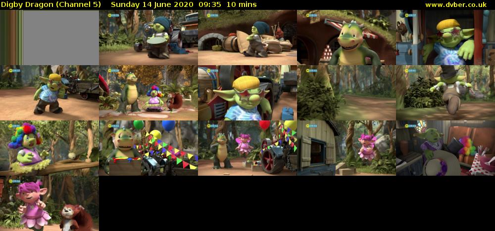 Digby Dragon (Channel 5) Sunday 14 June 2020 09:35 - 09:45