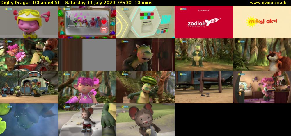 Digby Dragon (Channel 5) Saturday 11 July 2020 09:30 - 09:40