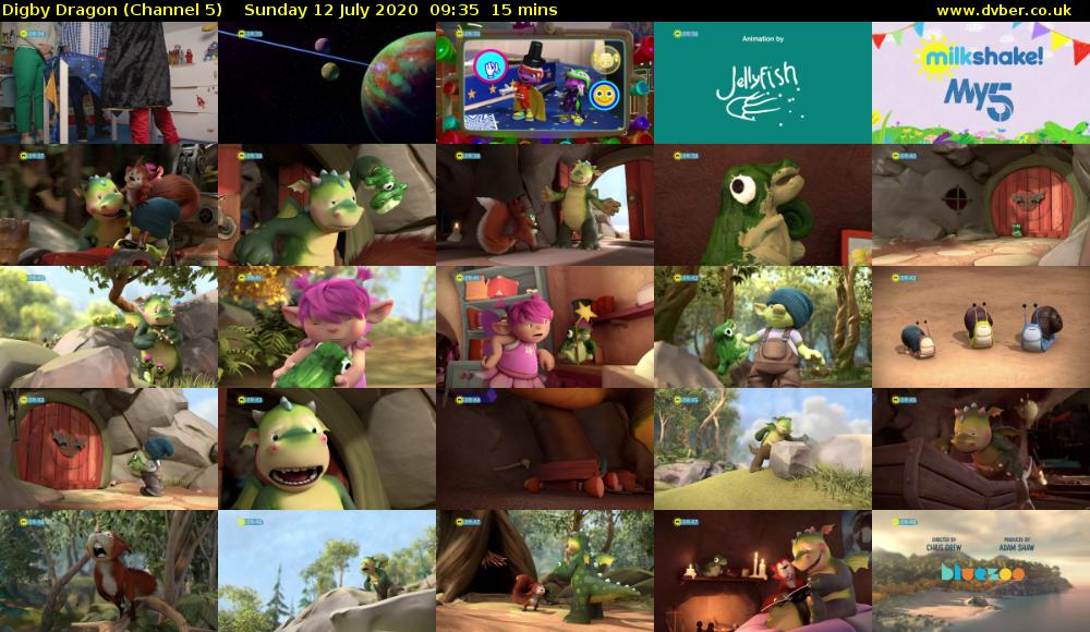 Digby Dragon (Channel 5) Sunday 12 July 2020 09:35 - 09:50
