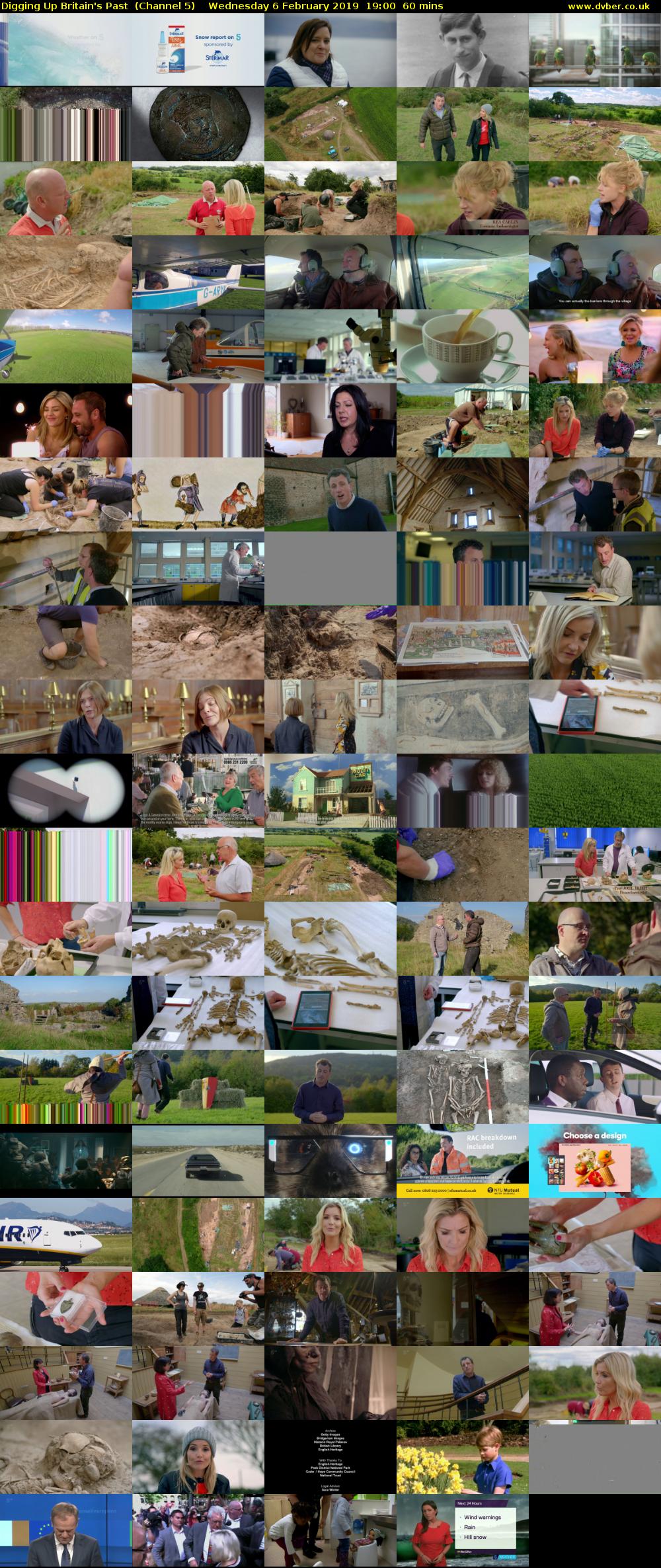 Digging Up Britain's Past  (Channel 5) Wednesday 6 February 2019 19:00 - 20:00