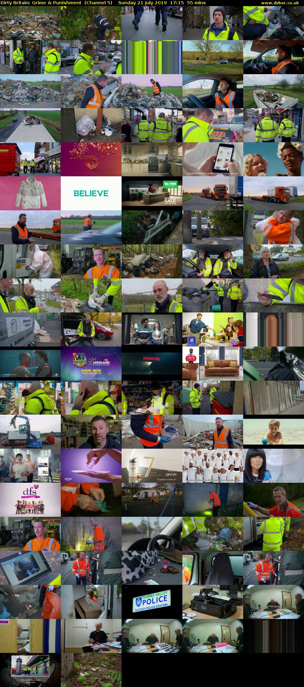 Dirty Britain: Grime & Punishment  (Channel 5) Sunday 21 July 2019 17:15 - 18:10