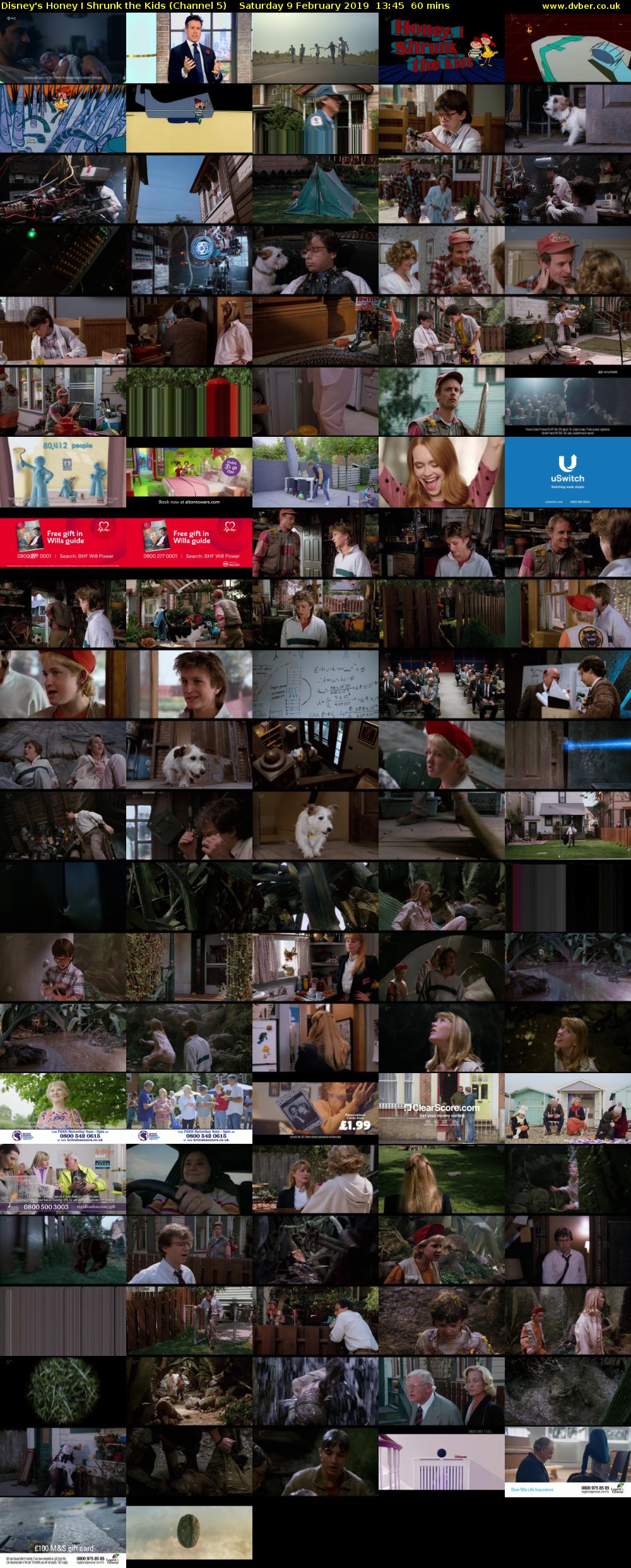 Disney's Honey I Shrunk the Kids (Channel 5) Saturday 9 February 2019 13:45 - 14:45