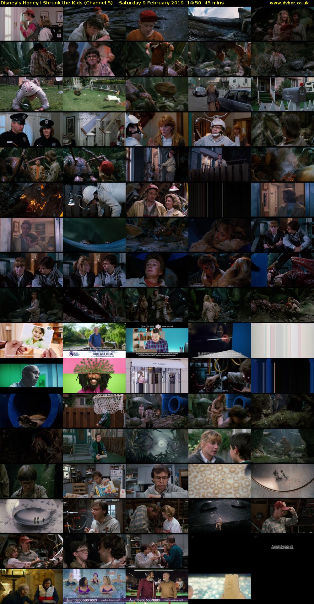 Disney's Honey I Shrunk the Kids (Channel 5) Saturday 9 February 2019 14:50 - 15:35