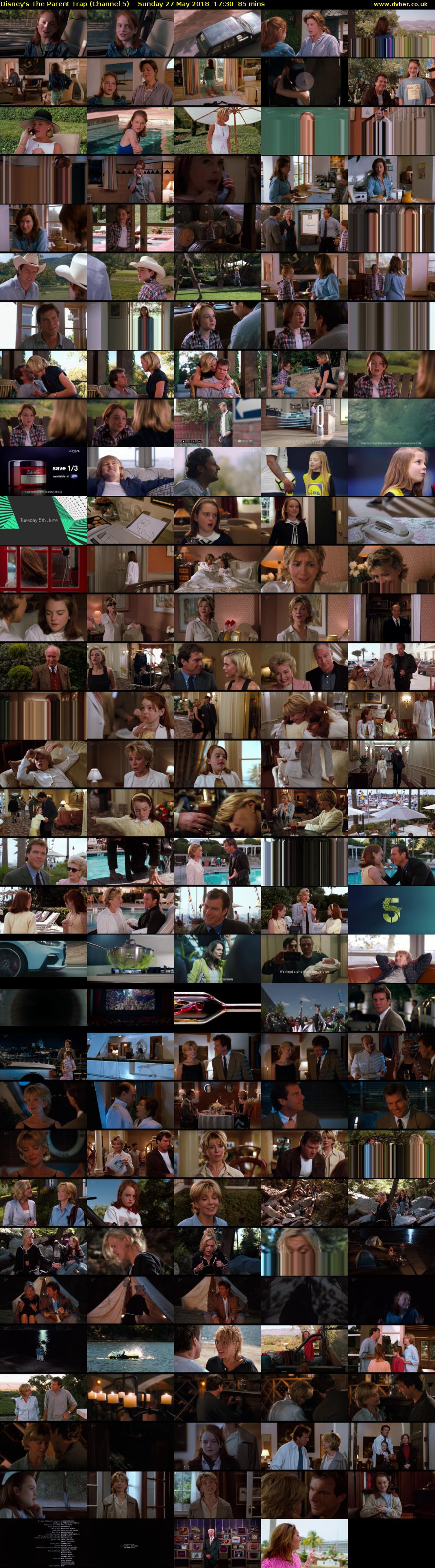 Disney's The Parent Trap (Channel 5) Sunday 27 May 2018 17:30 - 18:55