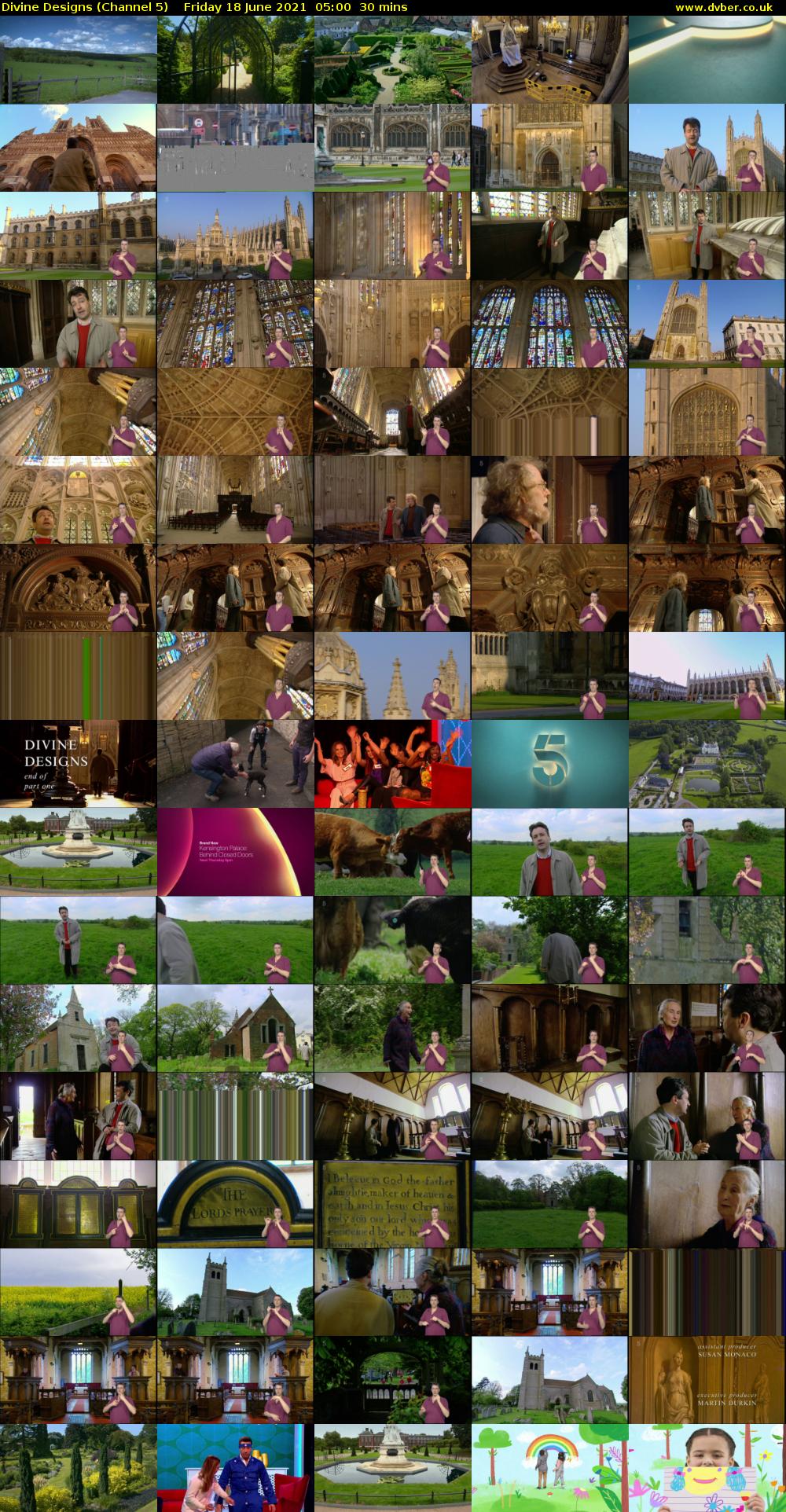 Divine Designs (Channel 5) Friday 18 June 2021 05:00 - 05:30