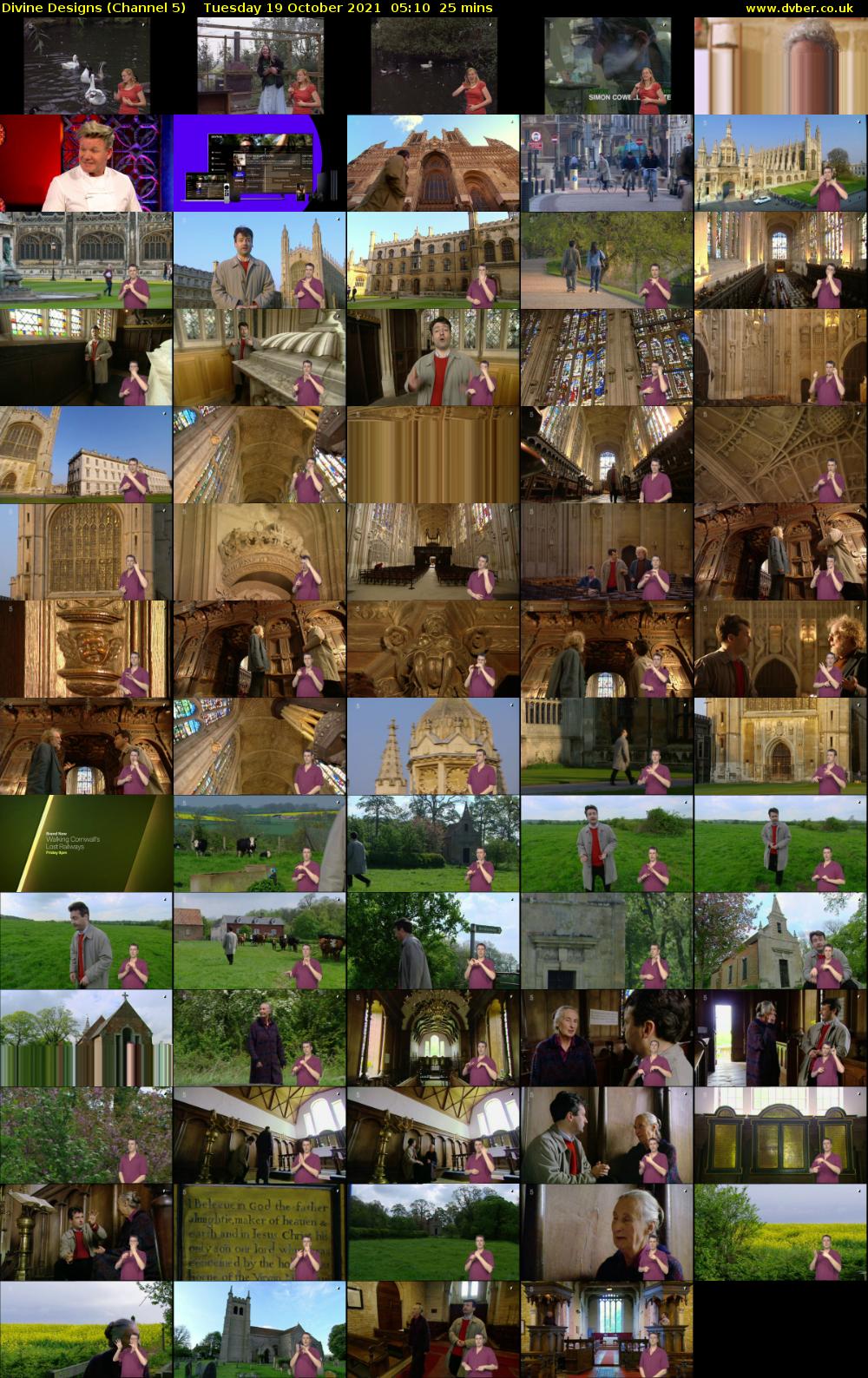 Divine Designs (Channel 5) Tuesday 19 October 2021 05:10 - 05:35