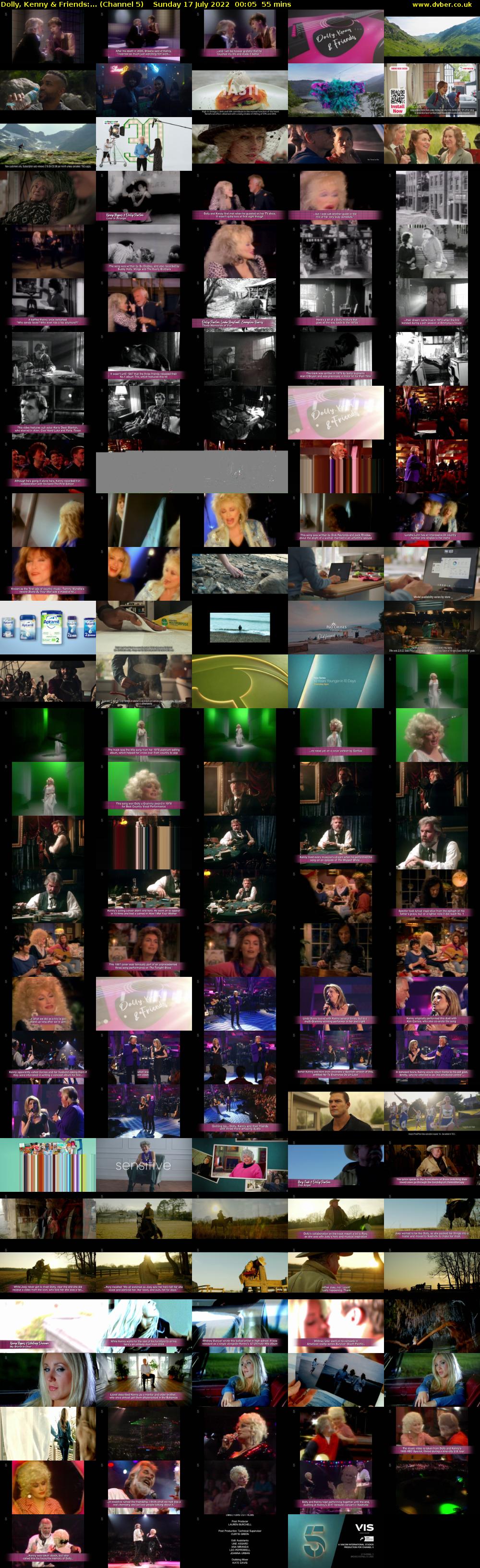 Dolly, Kenny & Friends:... (Channel 5) Sunday 17 July 2022 00:05 - 01:00