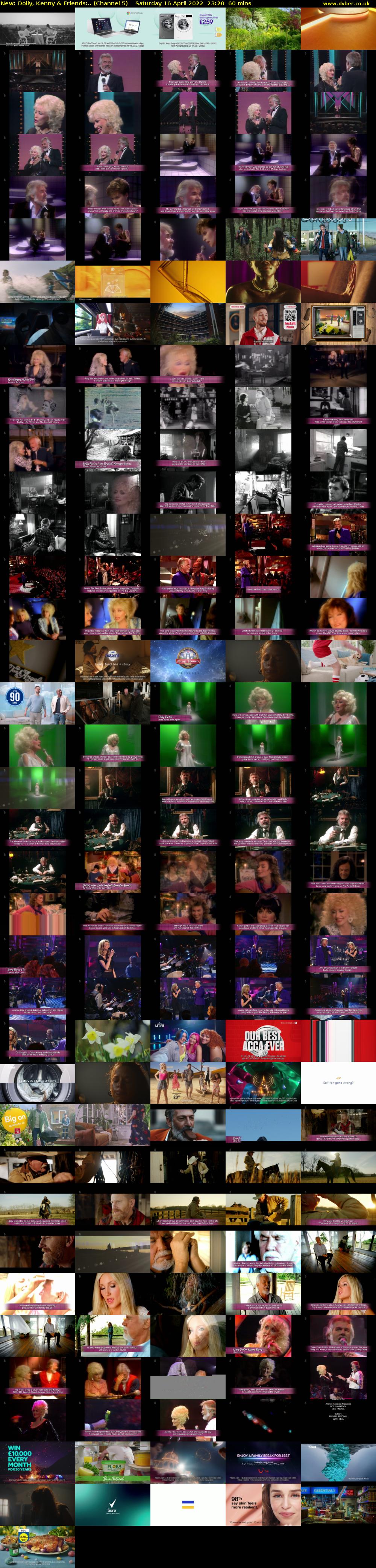 Dolly, Kenny & Friends:.. (Channel 5) Saturday 16 April 2022 23:20 - 00:20