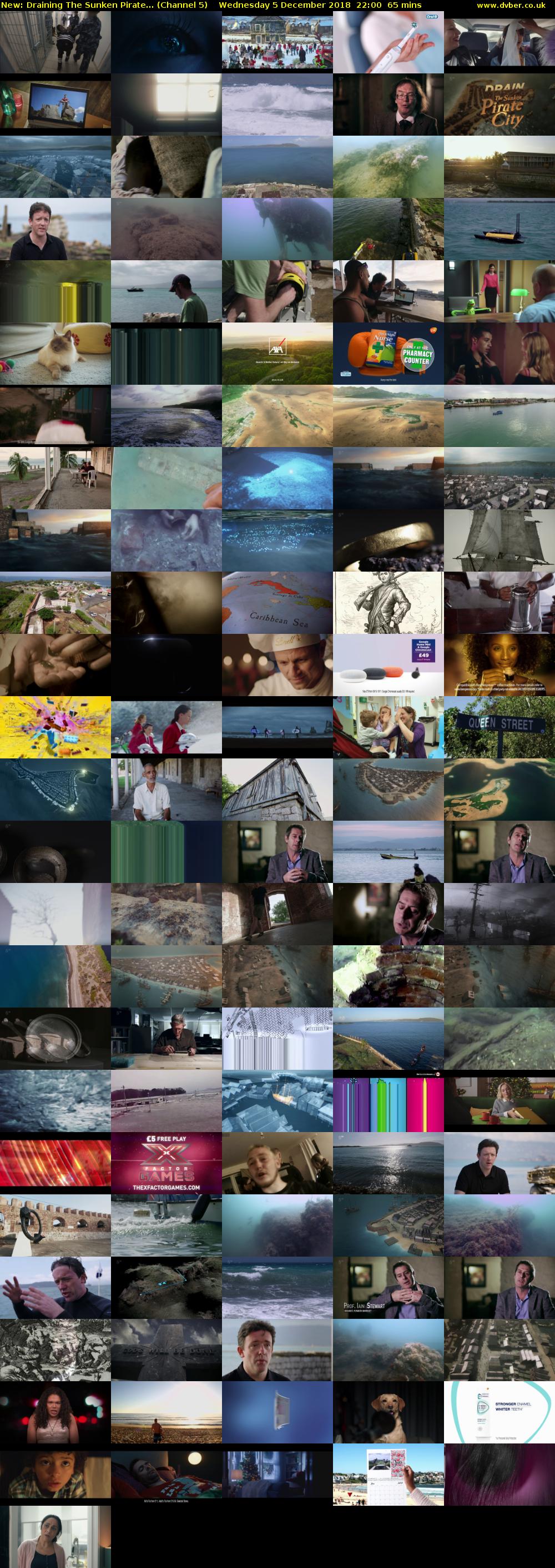 Draining The Sunken Pirate... (Channel 5) Wednesday 5 December 2018 22:00 - 23:05