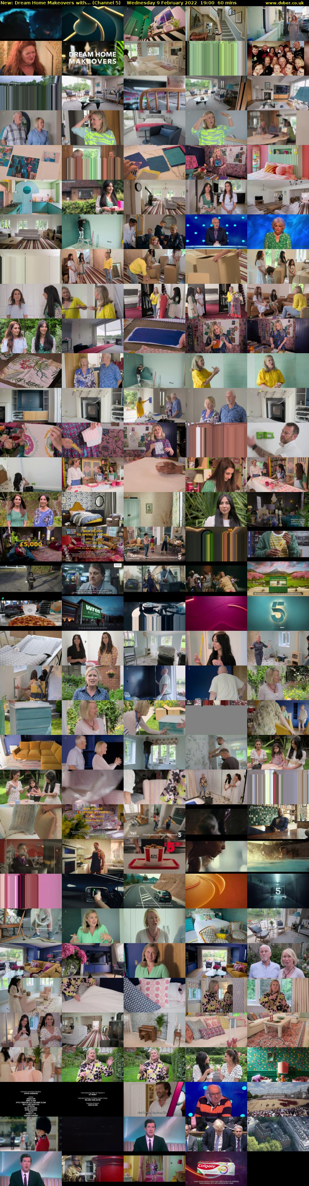 Dream Home Makeovers with... (Channel 5) Wednesday 9 February 2022 19:00 - 20:00