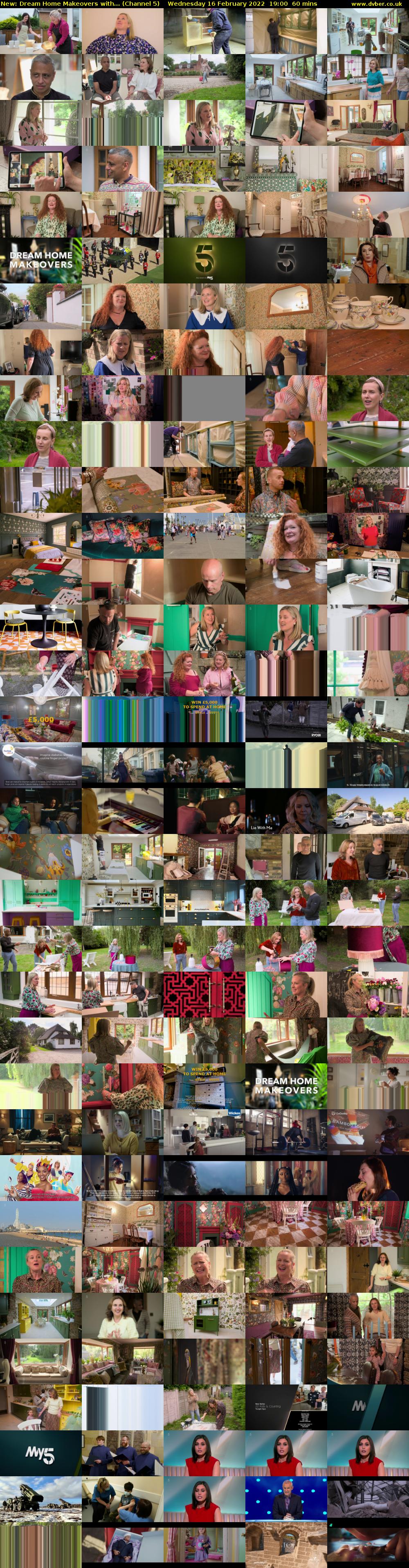 Dream Home Makeovers with... (Channel 5) Wednesday 16 February 2022 19:00 - 20:00