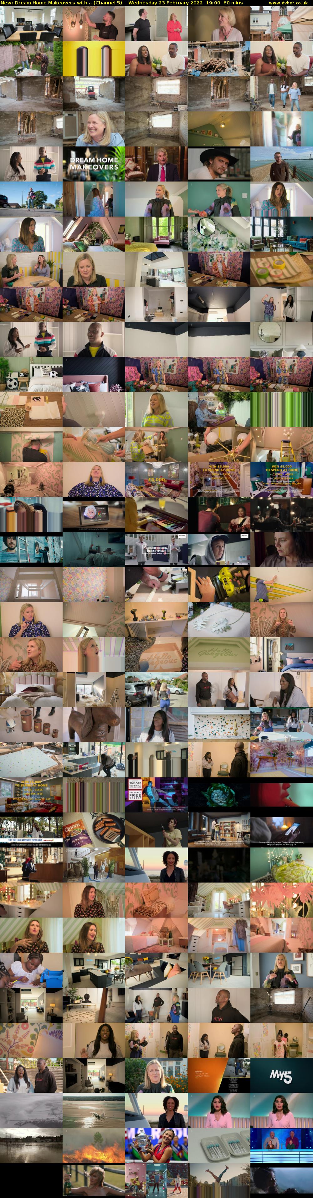 Dream Home Makeovers with... (Channel 5) Wednesday 23 February 2022 19:00 - 20:00