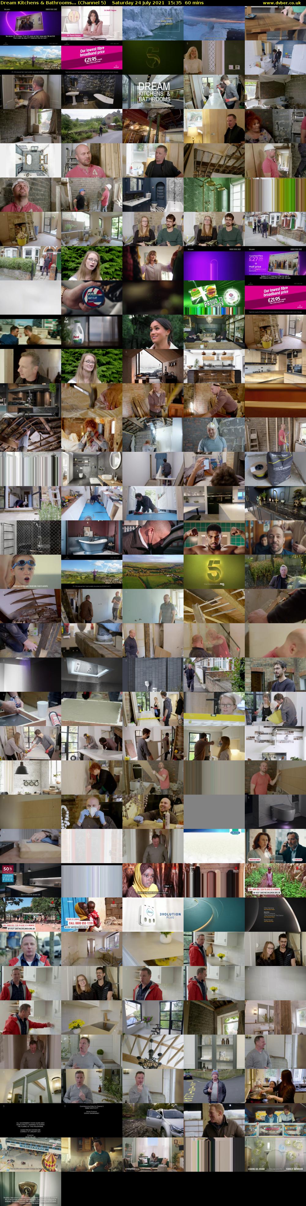 Dream Kitchens & Bathrooms... (Channel 5) Saturday 24 July 2021 15:35 - 16:35