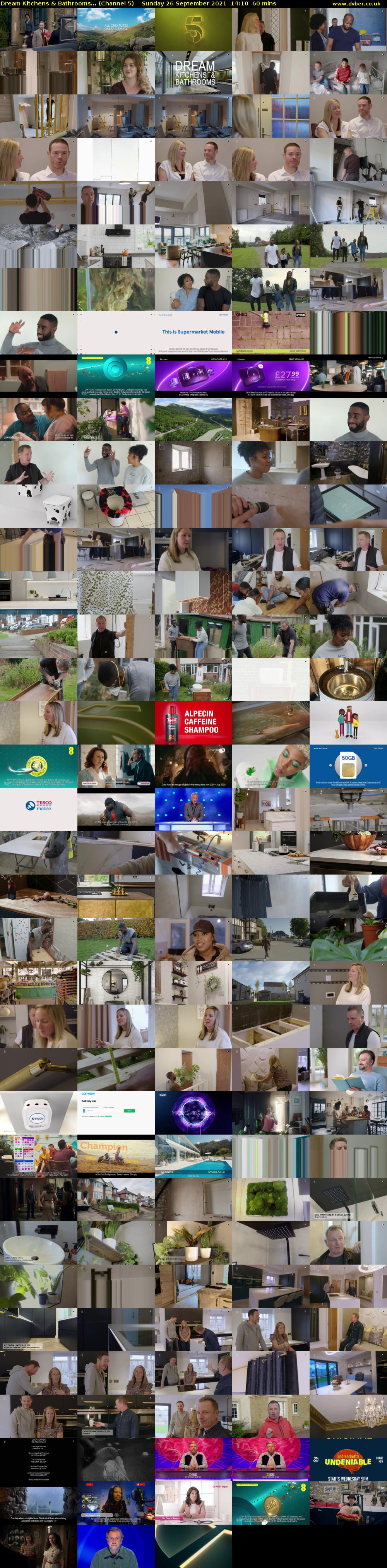 Dream Kitchens & Bathrooms... (Channel 5) Sunday 26 September 2021 14:10 - 15:10