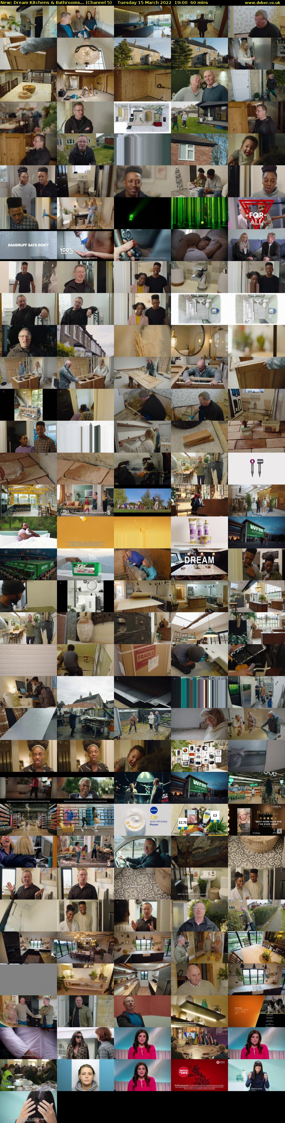 Dream Kitchens & Bathrooms... (Channel 5) Tuesday 15 March 2022 19:00 - 20:00
