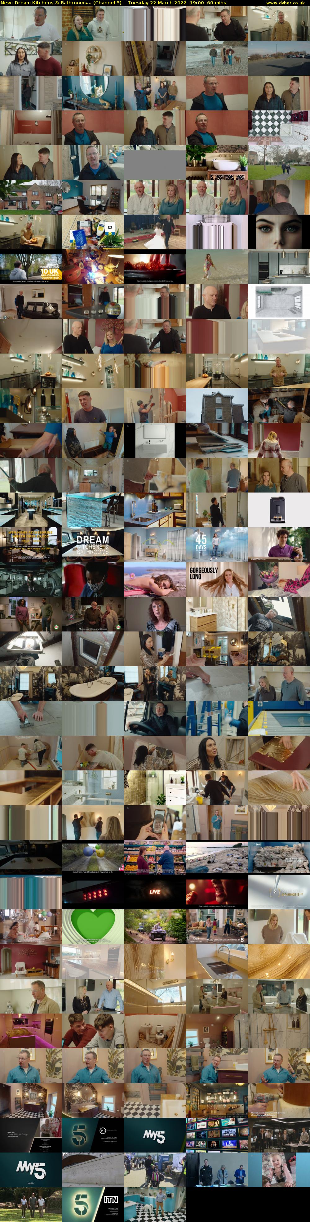 Dream Kitchens & Bathrooms... (Channel 5) Tuesday 22 March 2022 19:00 - 20:00