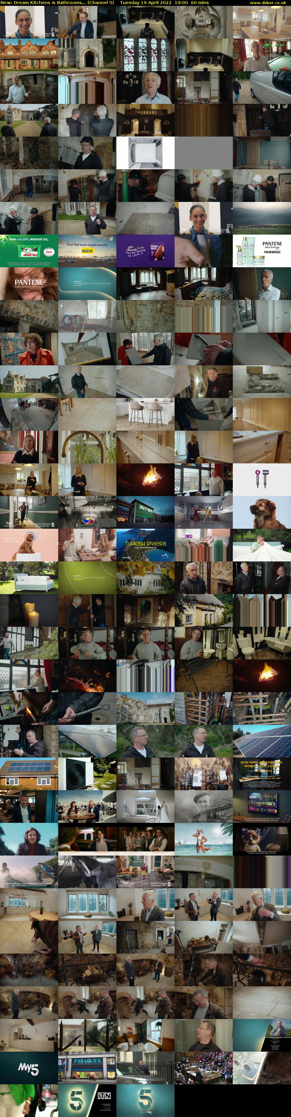 Dream Kitchens & Bathrooms... (Channel 5) Tuesday 19 April 2022 19:00 - 20:00