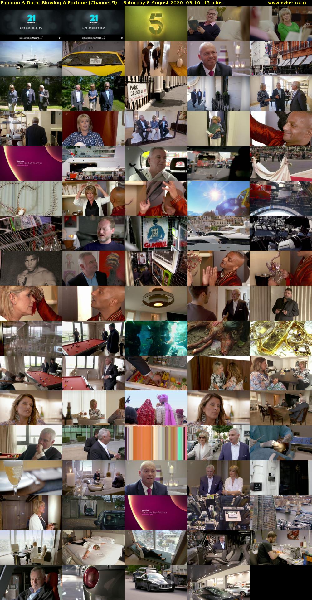 Eamonn & Ruth: Blowing A Fortune (Channel 5) Saturday 8 August 2020 03:10 - 03:55