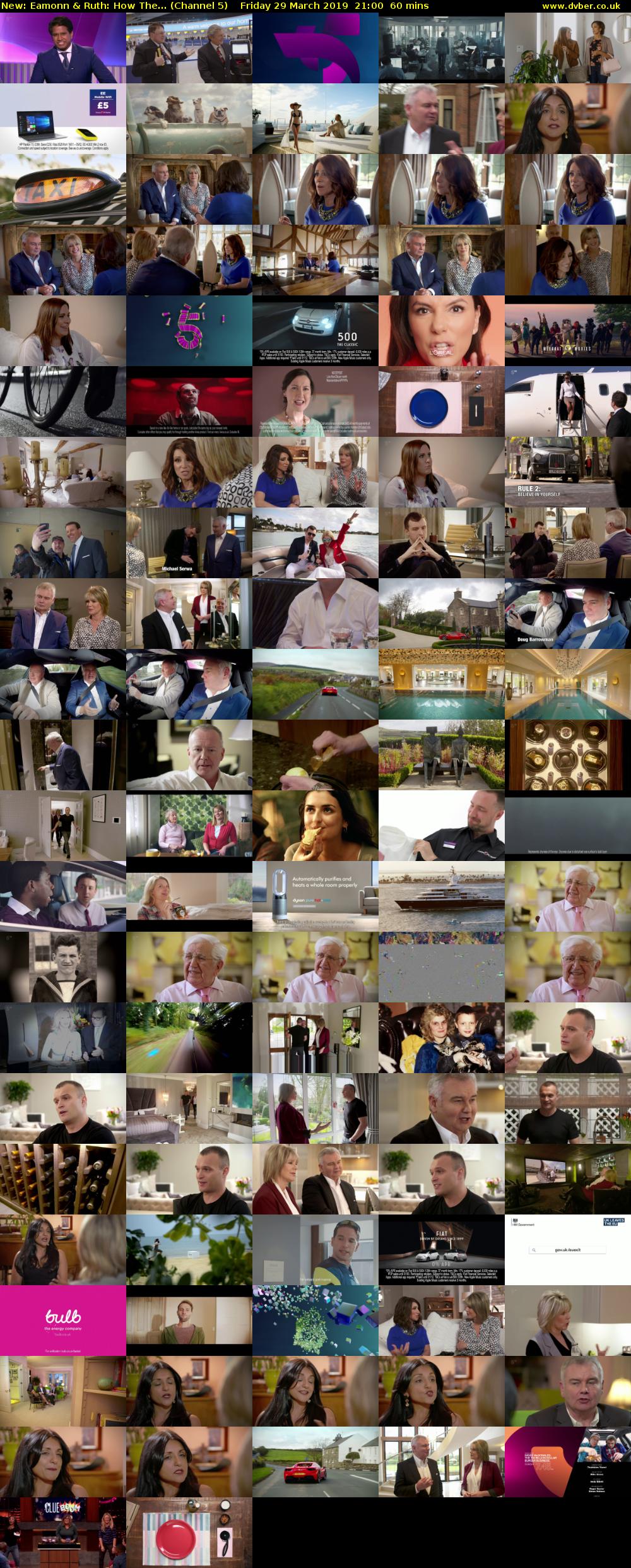 Eamonn & Ruth: How The... (Channel 5) Friday 29 March 2019 21:00 - 22:00