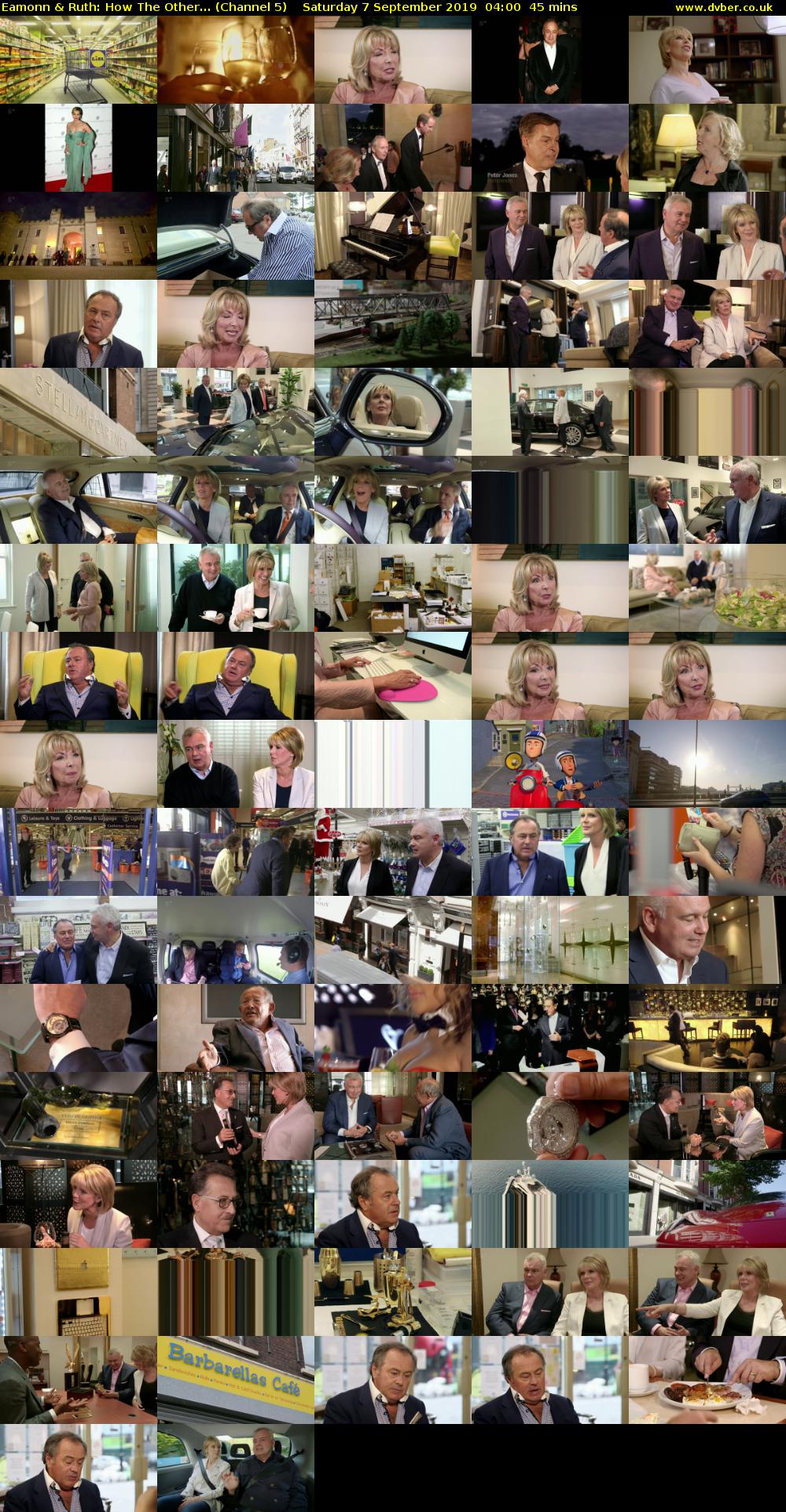 Eamonn & Ruth: How The Other... (Channel 5) Saturday 7 September 2019 04:00 - 04:45