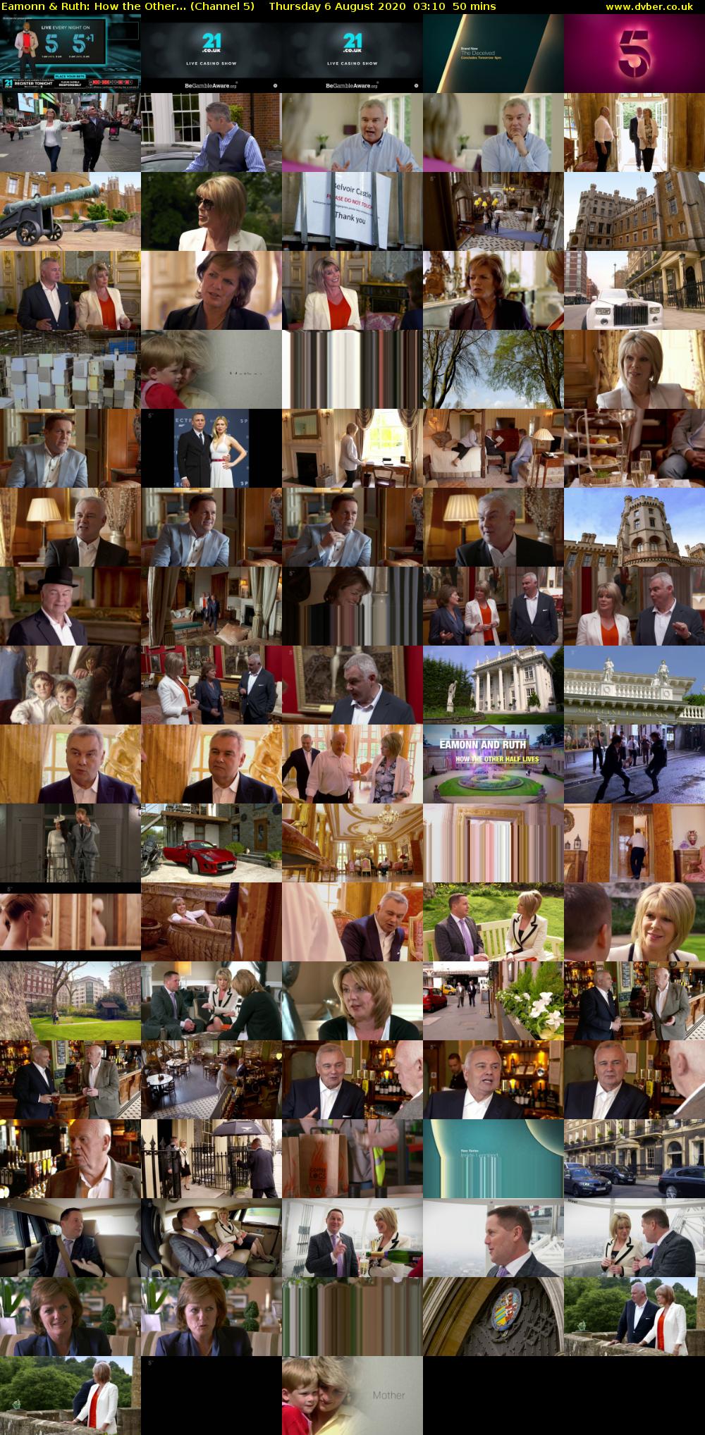 Eamonn & Ruth: How the Other... (Channel 5) Thursday 6 August 2020 03:10 - 04:00
