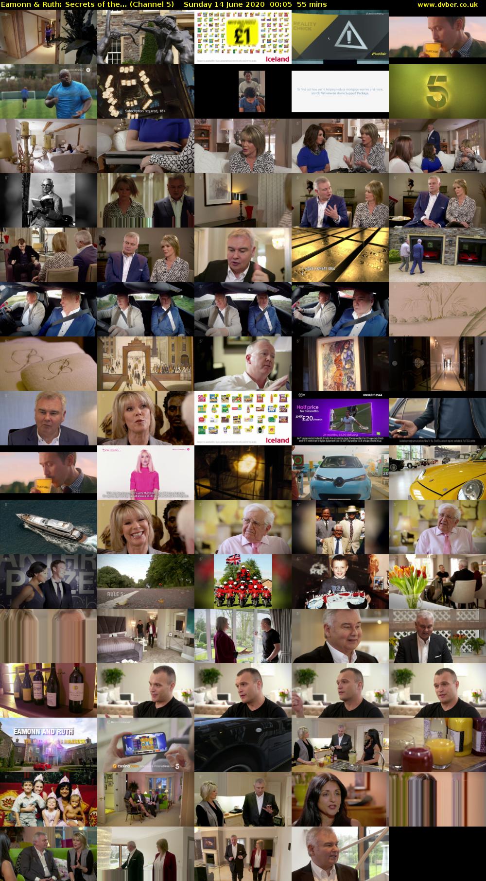 Eamonn & Ruth: Secrets of the... (Channel 5) Sunday 14 June 2020 00:05 - 01:00