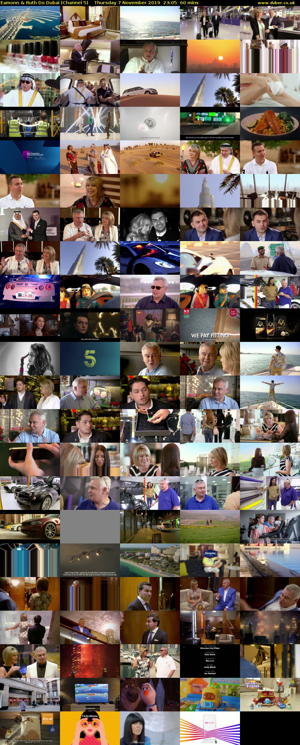 Eamonn & Ruth Do Dubai (Channel 5) Thursday 7 November 2019 23:05 - 00:05