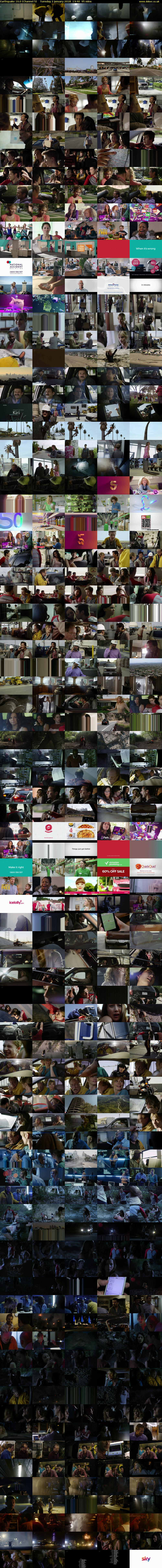 Earthquake 10.0 (Channel 5) Tuesday 2 January 2018 13:40 - 15:15