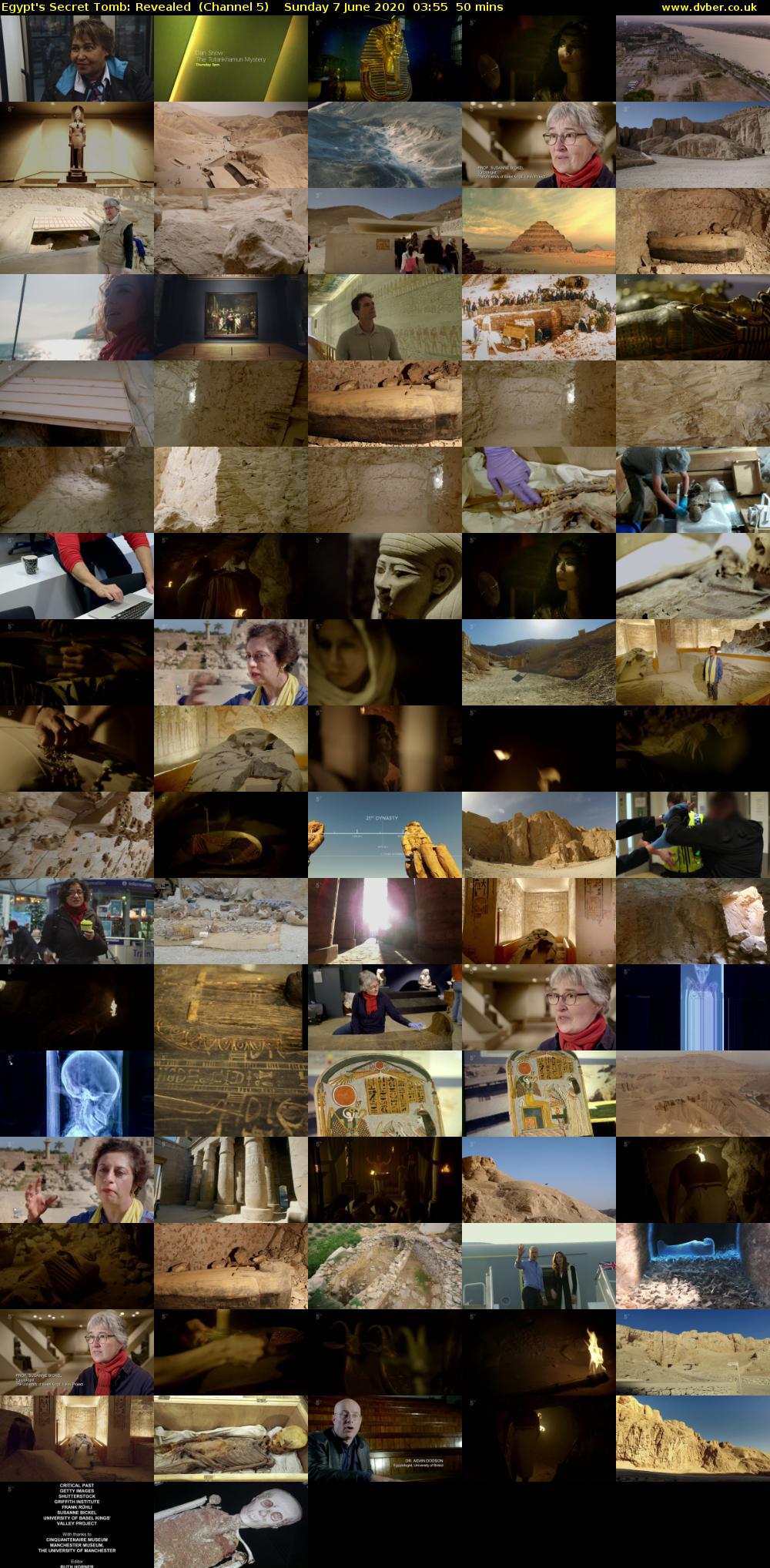 Egypt's Secret Tomb: Revealed  (Channel 5) Sunday 7 June 2020 03:55 - 04:45