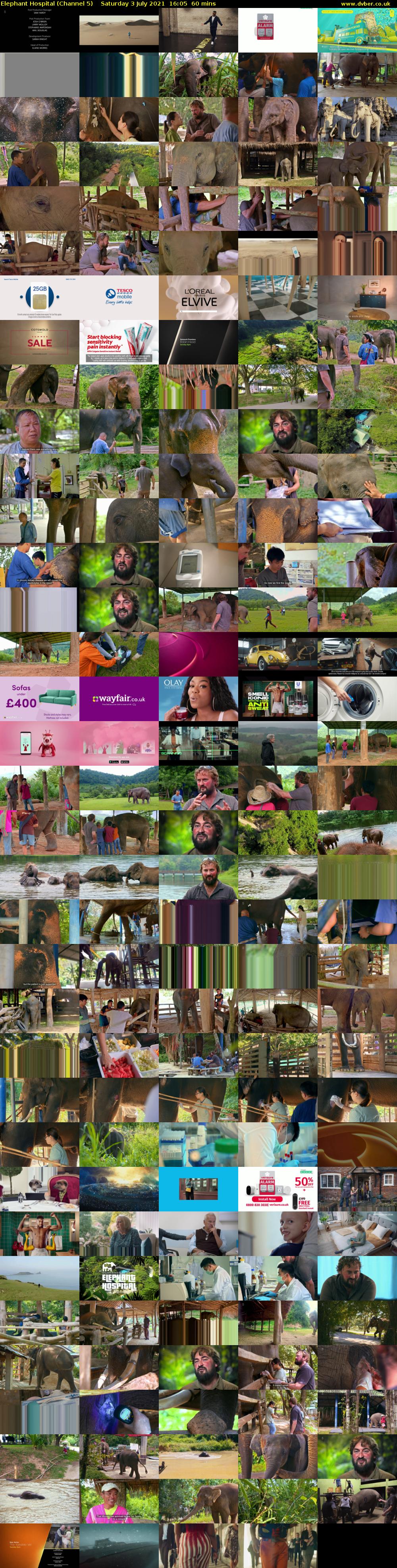 Elephant Hospital (Channel 5) Saturday 3 July 2021 16:05 - 17:05