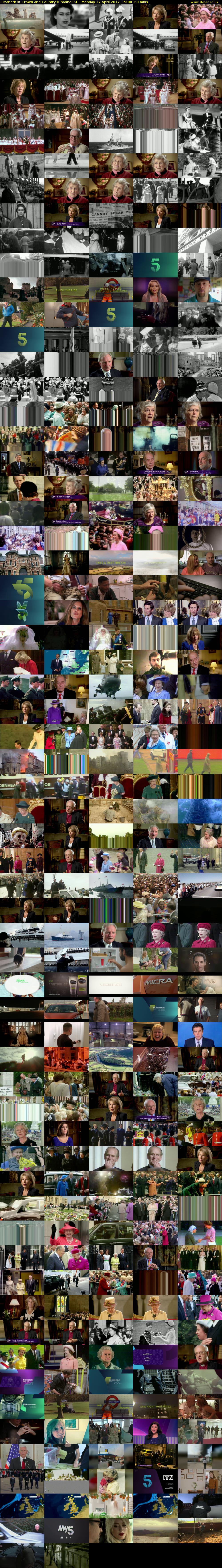 Elizabeth II: Crown and Country (Channel 5) Monday 17 April 2017 19:00 - 20:00