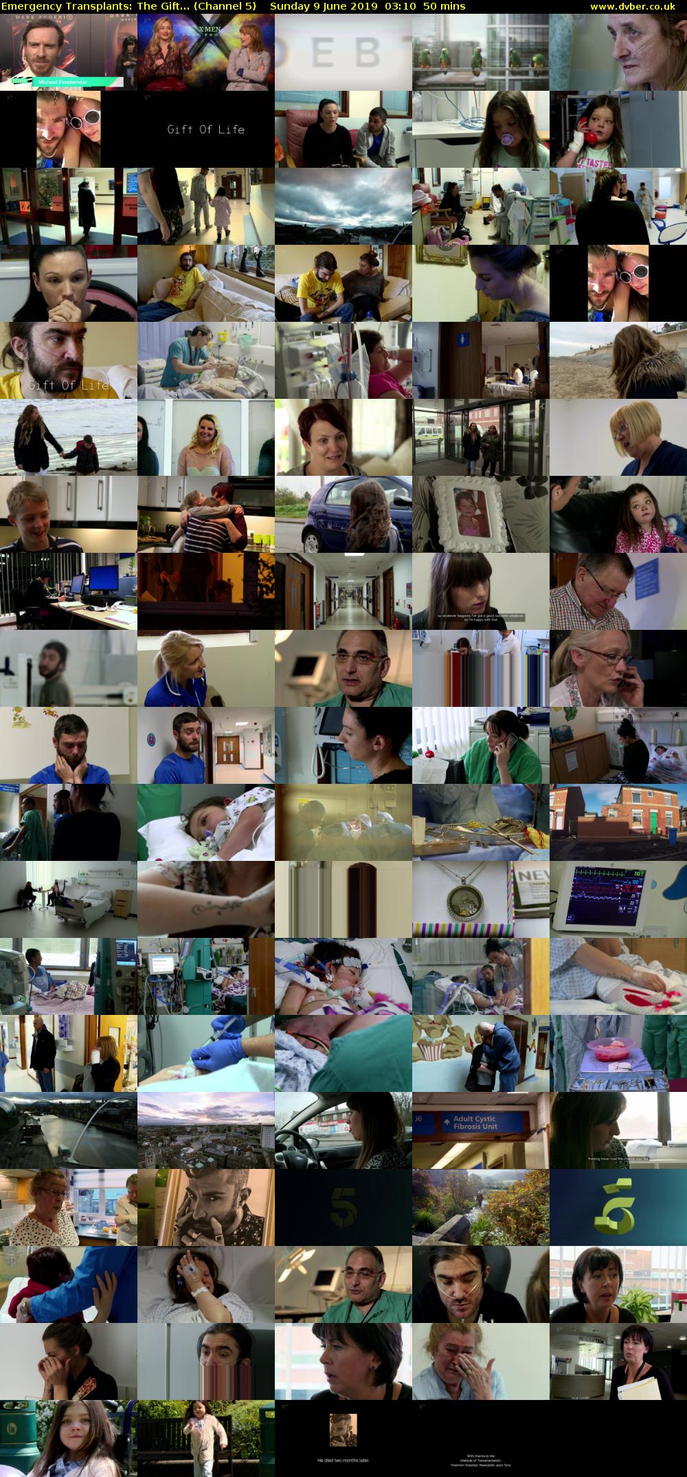 Emergency Transplants: The Gift... (Channel 5) Sunday 9 June 2019 03:10 - 04:00