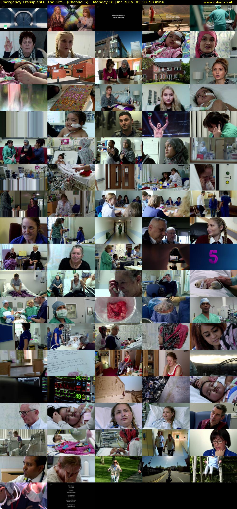 Emergency Transplants: The Gift... (Channel 5) Monday 10 June 2019 03:10 - 04:00