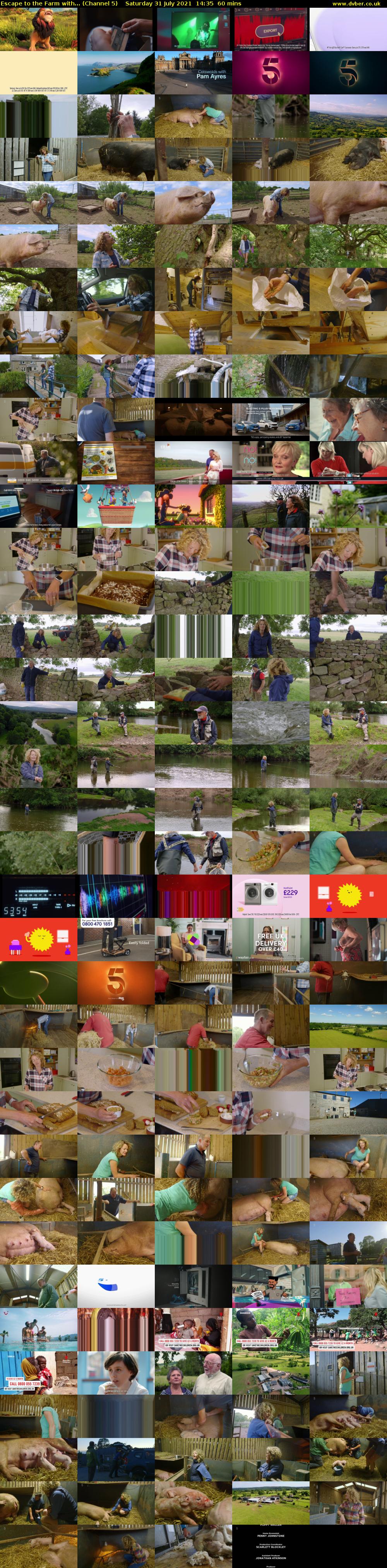 Escape to the Farm with... (Channel 5) Saturday 31 July 2021 14:35 - 15:35