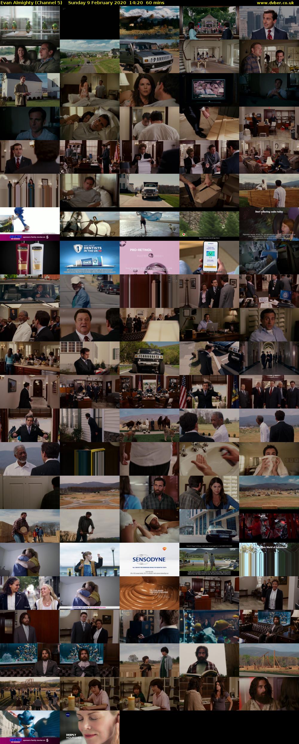 Evan Almighty (Channel 5) Sunday 9 February 2020 14:20 - 15:20
