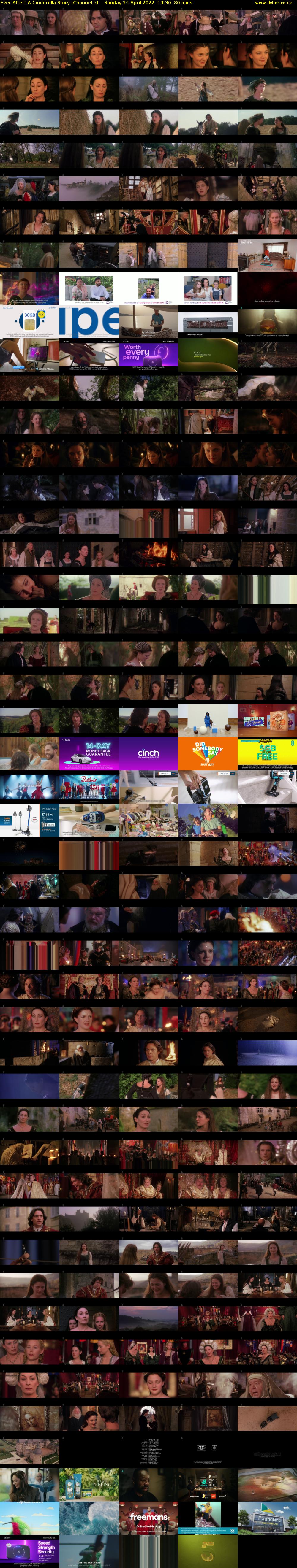Ever After: A Cinderella Story (Channel 5) Sunday 24 April 2022 14:30 - 15:50