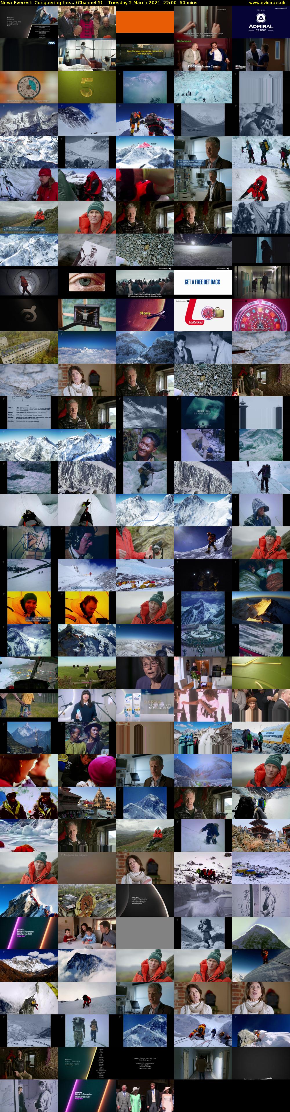 Everest: Conquering the... (Channel 5) Tuesday 2 March 2021 22:00 - 23:00